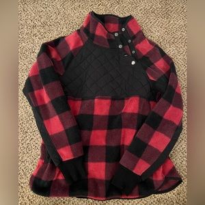 EUC Abercrombie Asymmetrical Snap Up size small